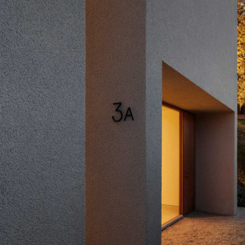 House Letter Contemporary - B - Black