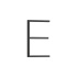 House Letter Contemporary - E - Black House Letter Contemporary - E - Black
