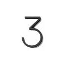 House Number Contemporary - 3 - Black