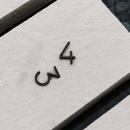 House Number Contemporary - 3 - Black