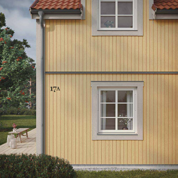 House Letter Century - Black