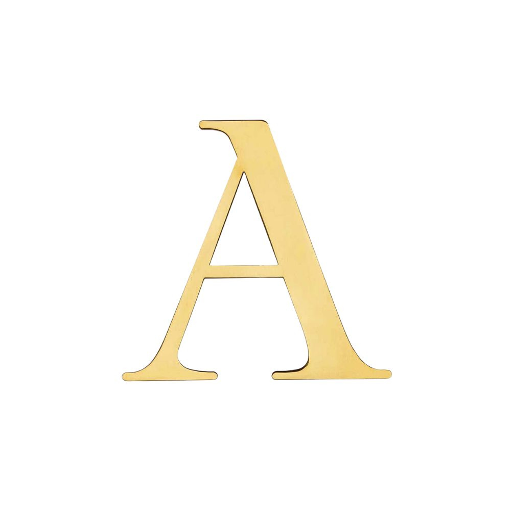 House Letter Century - Brass