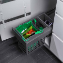 Kitchen Recycling Bin - Select Side Eco - Dark Grey
