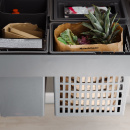Kitchen Recycling Bin - Select Side 600 Eco - Dark Grey