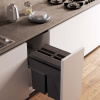 Recycling Bin Wide - Dark Grey