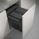 Kitchen Recycling Bin Wide - Dark Grey