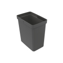 Kitchen Waste Bin Compact - Dark Grey