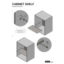 Cabinet Shelf Tidy - Dark Gray