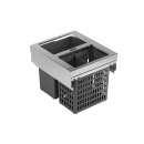 Kitchen Recycling Bin Slide One Eco - Stainless Steel