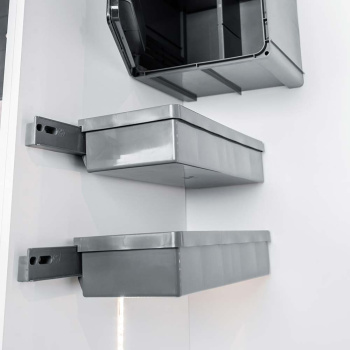 Cleaning Cabinet Tray - Dark Gray