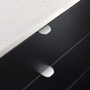 Edge Pull Handle Cliff Round - 40mm - Stainless Steel Finish