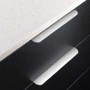 Edge Pull Handle Cliff Round - 200mm - Stainless Steel Finish