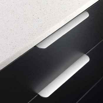 Edge Pull Handle Cliff Round - 200mm - Stainless Steel Finish