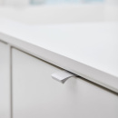 Profile Handle Edge Straight - White Lacquered