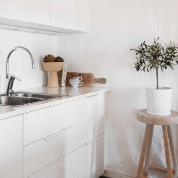 Profile Handle Edge Straight - 200mm - White Lacquered