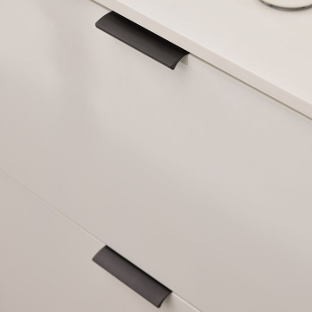 Profile Handle Edge Straight - Brushed Black