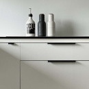 Profile Handle Edge Straight - 40mm - Brushed Black