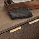 Profile Handle Edge Straight - Brushed Brass