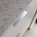 Profile Handle Edge Straight - 100mm - Stainless Steel Finish
