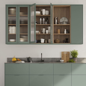 Edge Pull Handle Side - Sage Green
