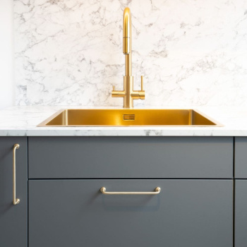 Handle Viva - Brushed Untreated Brass
