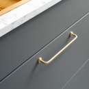 Handle Viva - Brushed Untreated Brass