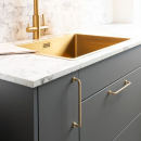 Handle Viva - Brushed Untreated Brass