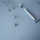 Cabinet Knob T Viva - Storm Blue