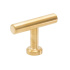 Cabinet Knob T Viva - Brushed Untreated Brass Cabinet Knob T Viva - Brushed Untreated Brass