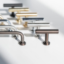 Cabinet Knob T Viva - Brushed Untreated Brass