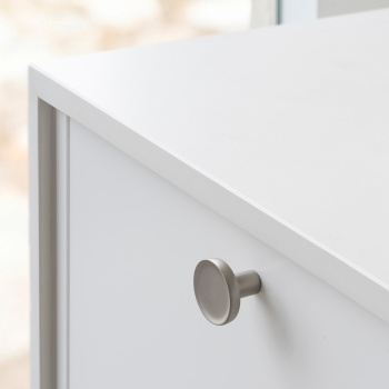 Cabinet Knob Vibe Soft - 38mm - Stainless Steel Look