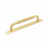 Handle Helix/Back Plate - 128mm - Brass