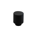 Cabinet Knob Helix Stripe - 20mm - Matte Black