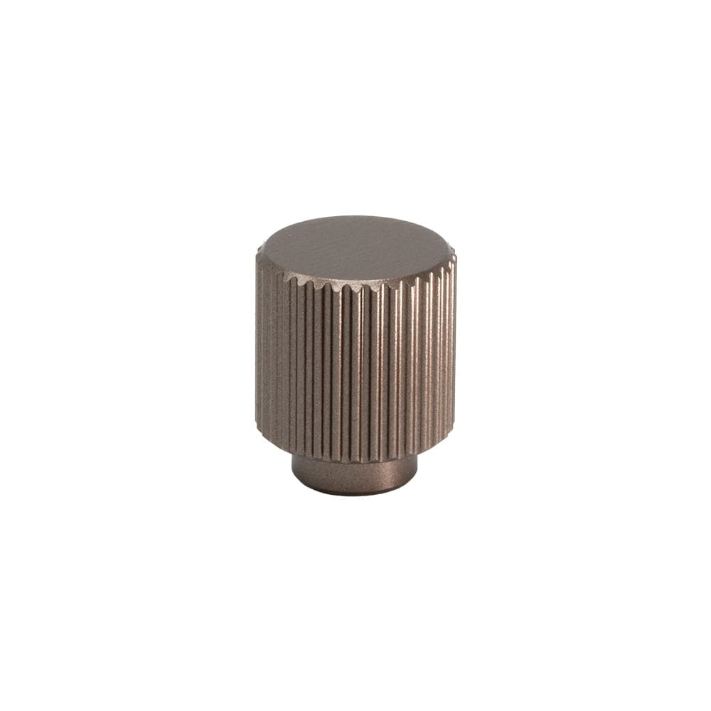 Cabinet Knob Helix Stripe - 20mm - Dark Bronze