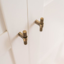 Cabinet Knob T Helix Stripe - Antique Bronze