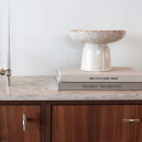 Cabinet Knob T Helix Stripe - Stainless Steel Finish