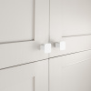Cabinet Knob Prism - 32x32mm - Matte White