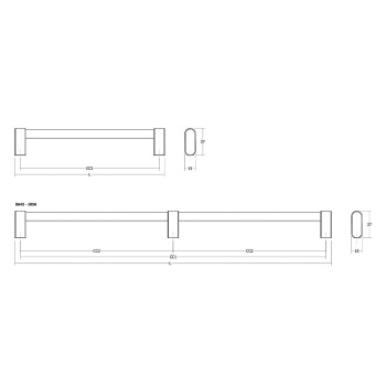 Handle Linkk - Brushed Brass