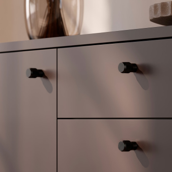 Knob Brooklyn Ø20mm - Brushed Black