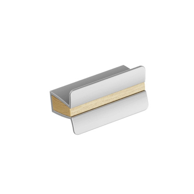 Handle Papillon -32mm - Oak/Stainless Steel Look in the group Cabinet Handles / Color/Material / Wood at Beslag Online (317620-11)