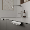 Edge Pull Handle Volet - Stainless Steel Look
