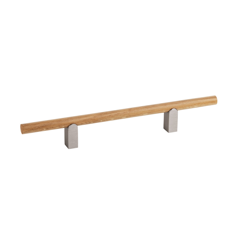 Handle Kumo Wood - Oak/Stainless Steel Look