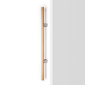 Handle Kumo Wood - Oak/Stainless Steel Look