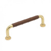 Handle 1353 - Polished Brass/Brown Leather