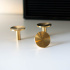 Cabinet Knob Sture - 28mm - Brushed Untreated Brass