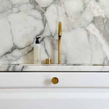 Cabinet Knob Dalby - Polished Untreated Brass