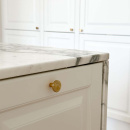 Cabinet Knob Dalby - Polished Untreated Brass