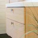 Cabinet Knob Como Big - Stainless Steel Finish