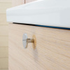 Cabinet Knob Como Big - Chrome