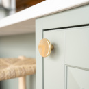 Cabinet Knob Como Big - Polished Brass